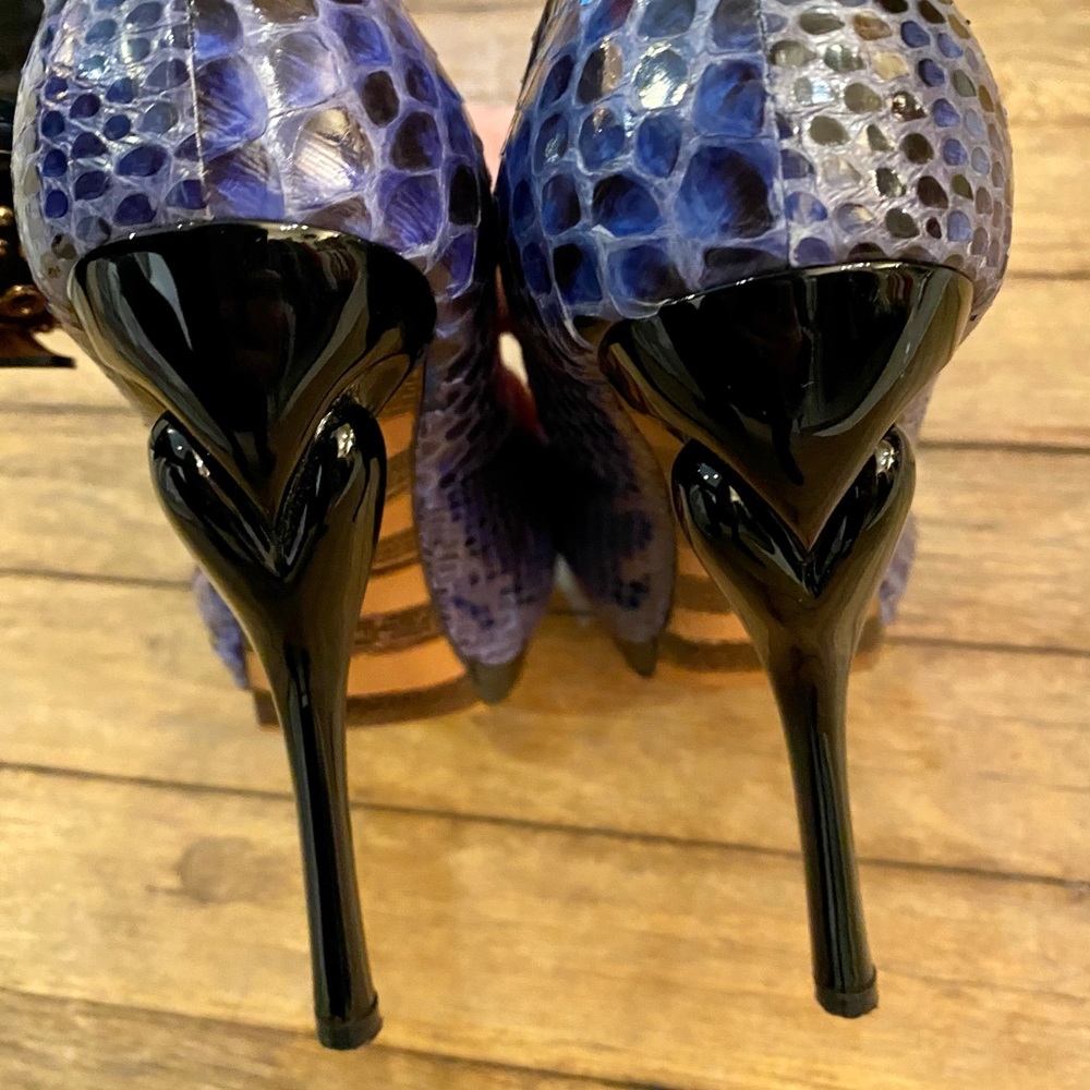 GEORGINA GOODMAN Snakeskin Leather Pumps - Picture 9 of 12